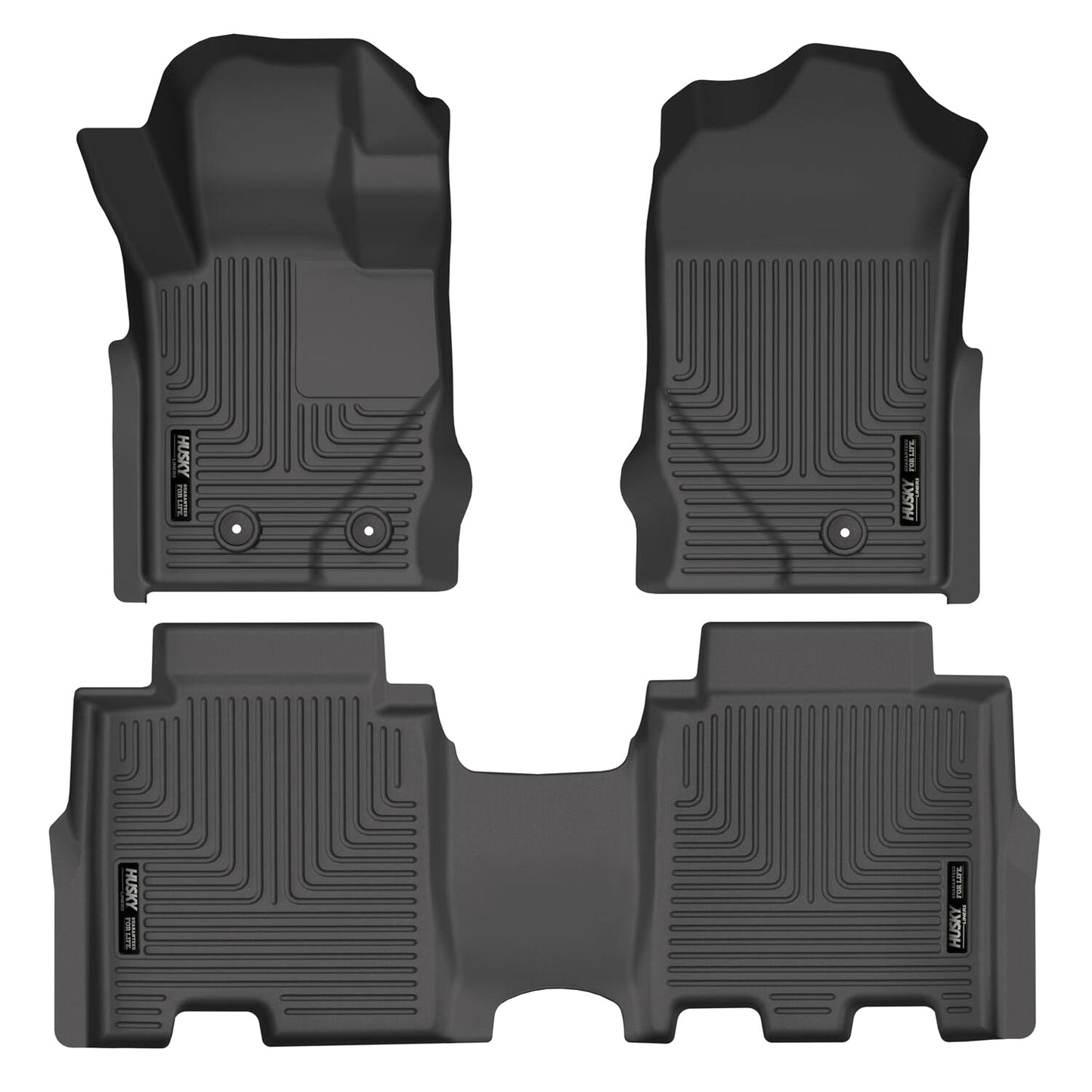 Husky Liners Weatherbeater Series Front & 2nd Seat Liners MPN HSK95301 For Ford Midsize SUV 2021-24