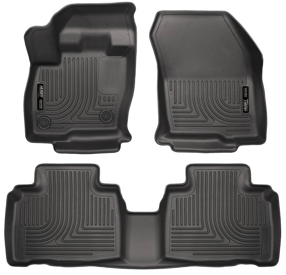 Husky Liners Front & 2nd Seat Floor L iners MPN HSK98781 For Ford Midsize SUV 2015-24