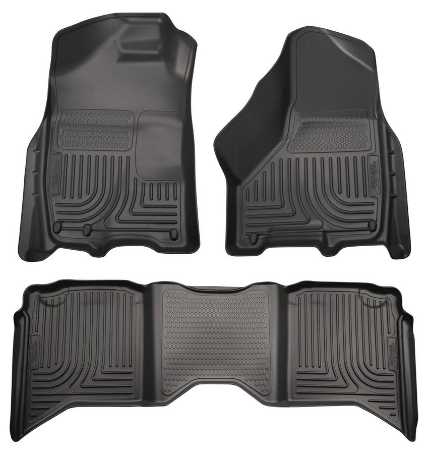 Husky Liners 09- Ram 1500 Crew Cab Front/2nd Seat Liners MPN HSK99001 For Dodge Fullsize Truck RAM 2009-14