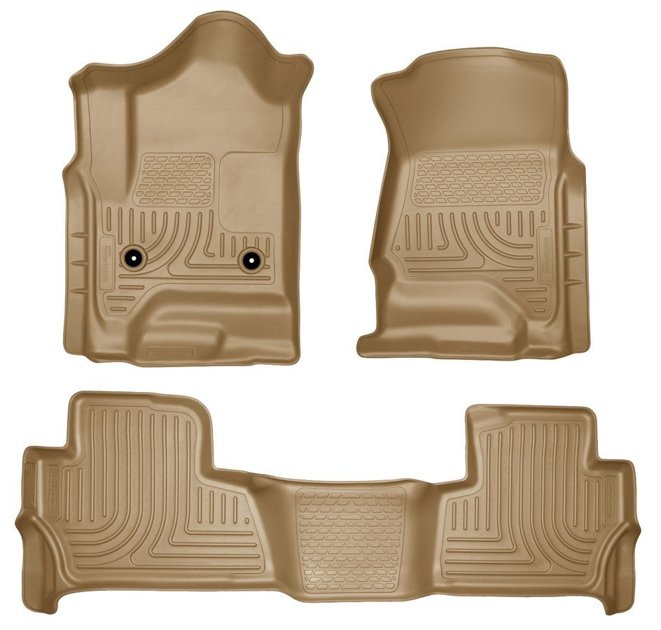 Husky Liners 15- Tahoe Floor Liners Tan MPN HSK99203 For GM Fullsize SUV 2015