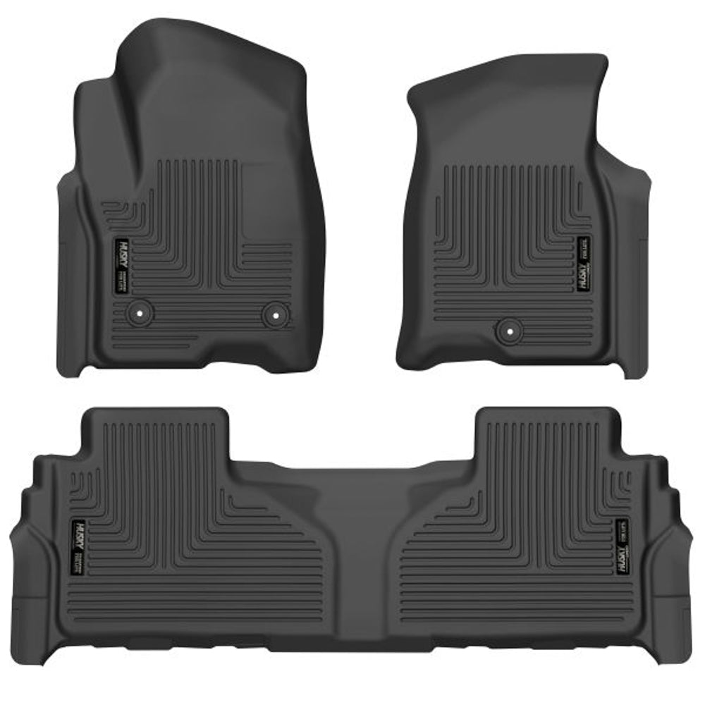 Husky Liners 21- Chevy Tahoe Floor Liner Front/2nd Row Blk MPN HSK99241 For GM Fullsize SUV 2021-24