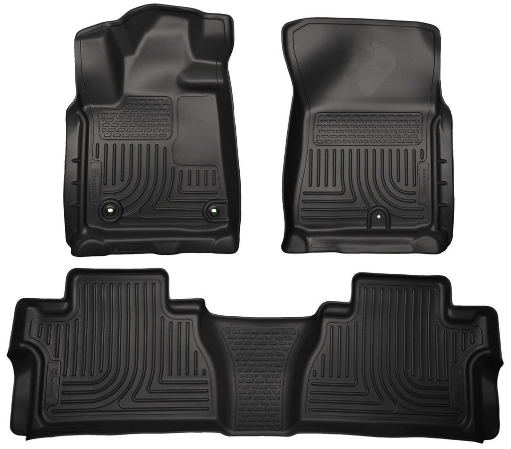 Husky Liners 14- Tundra CrewMax Floor Liners Black MPN HSK99581 For Toyota Fullsize Truck 2014-15