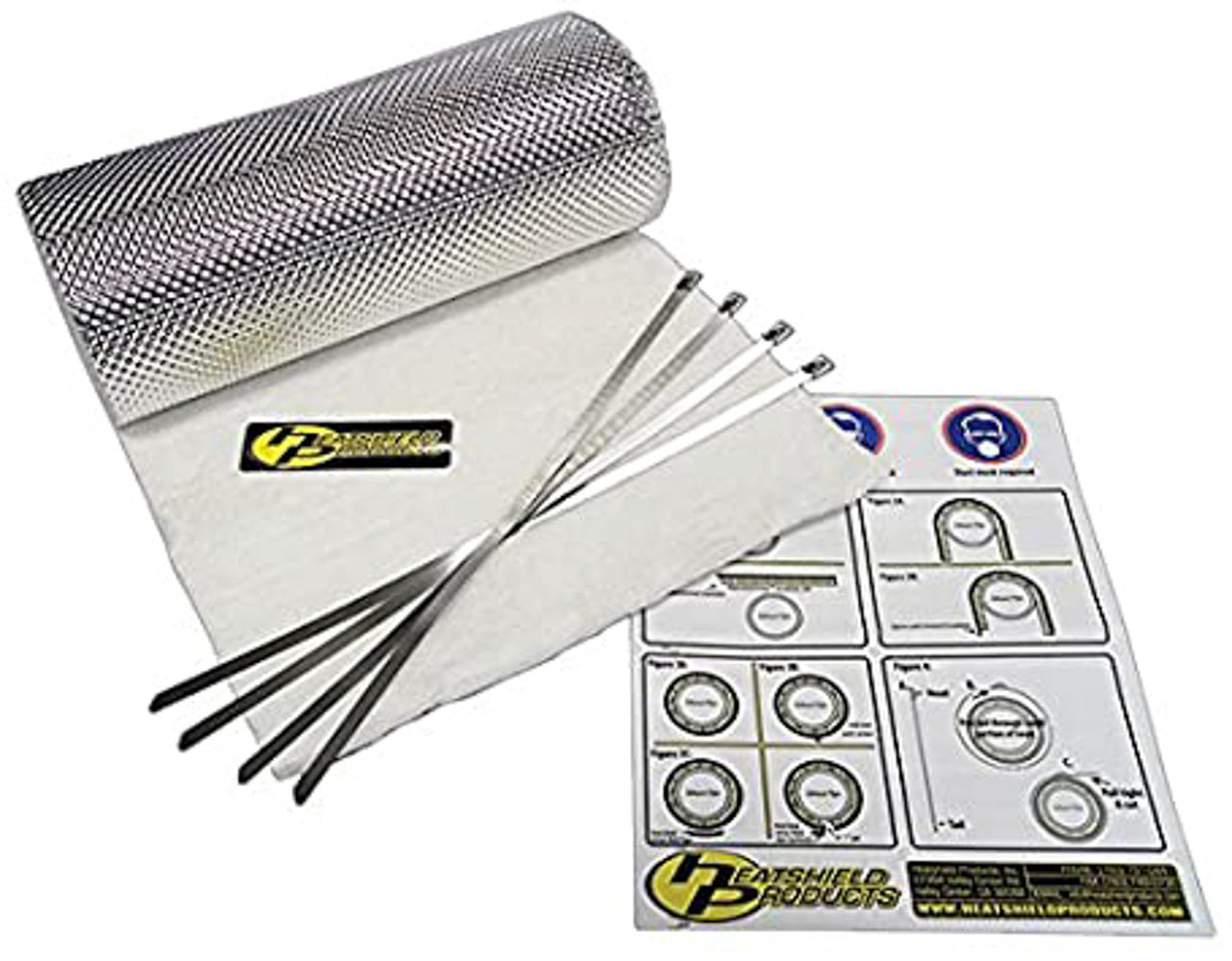 Heatshield Products Armor Kit 1/2in Thick x 12in Wide x 5ft w/ties MPN HSP176005