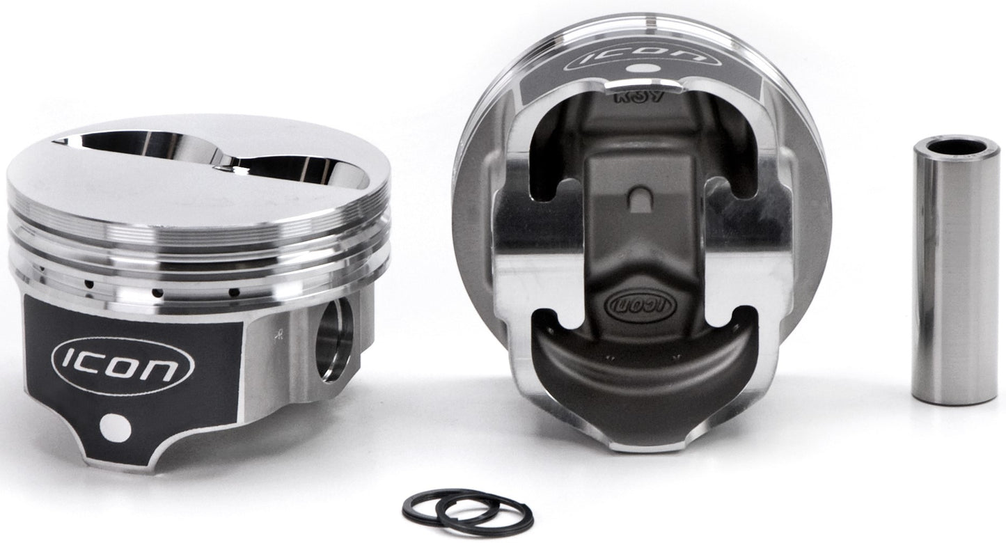 Icon Pistons SBC Forged F/T Piston Set 4.060 Bore -4.9cc IC792.060