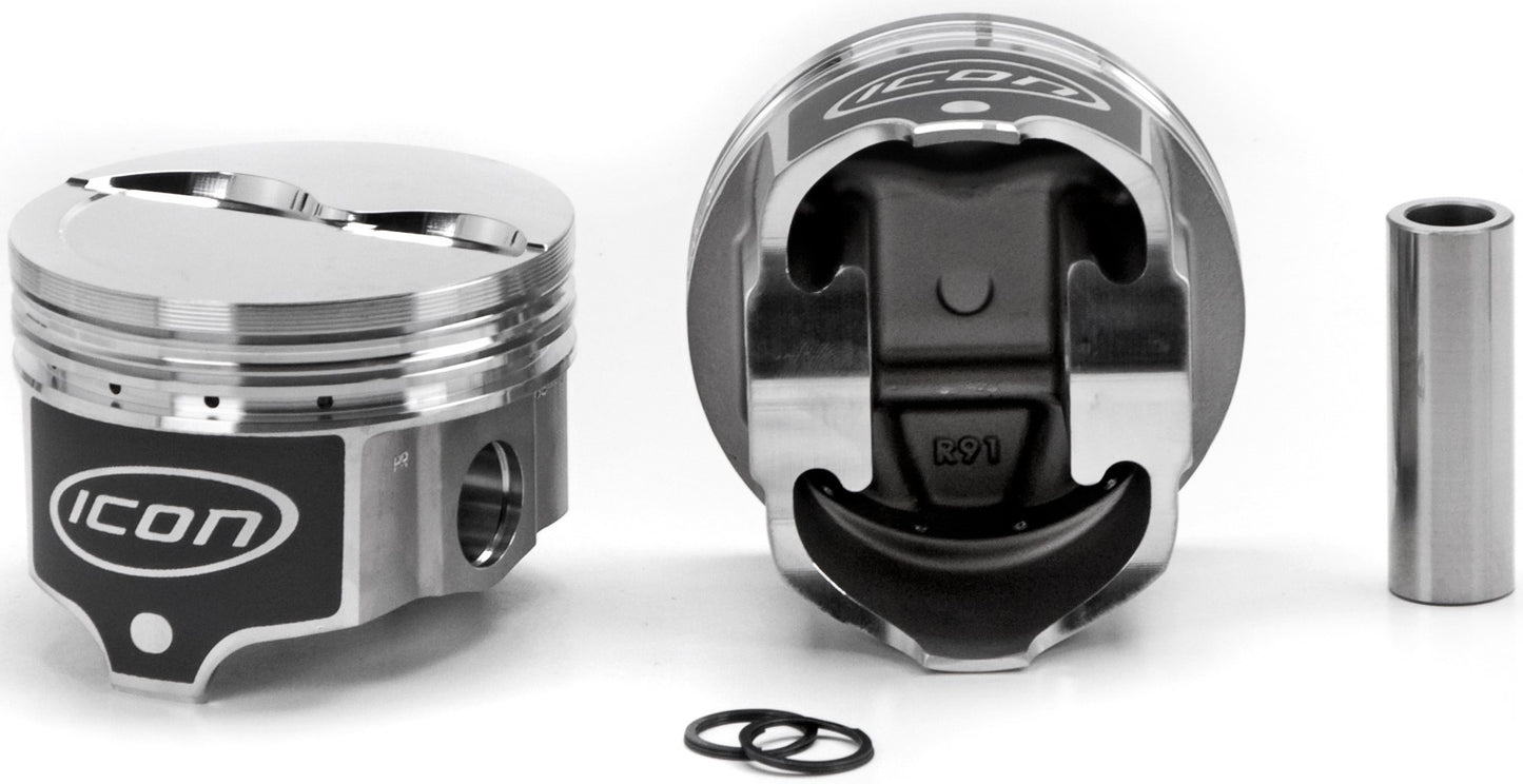 Icon Pistons BBM Dished Piston Set 4.350 Bore -12cc IC836.030