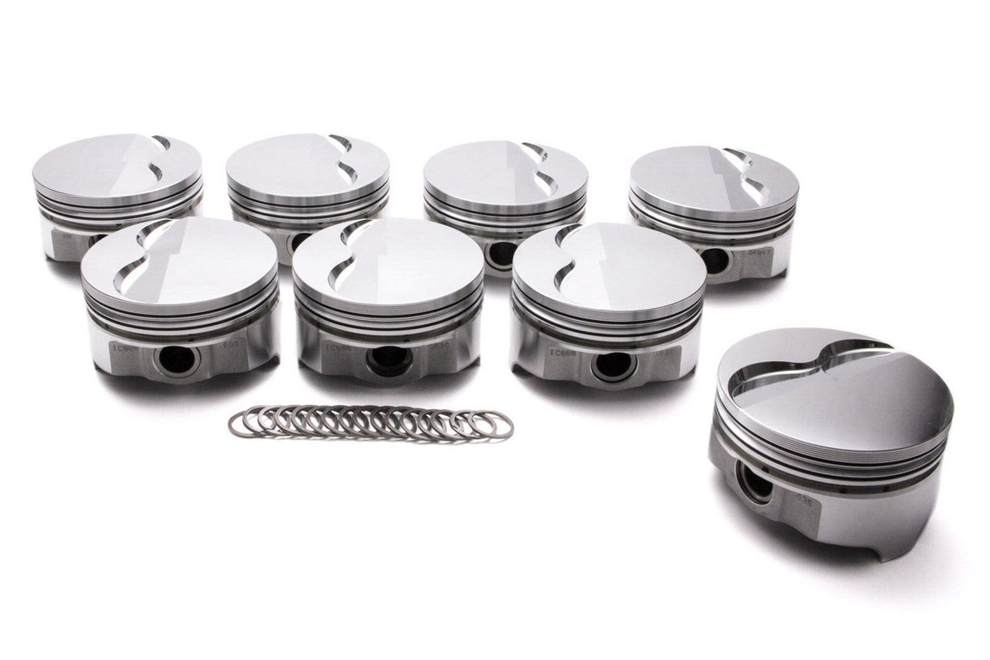 Icon Pistons Pontiac V8 FT Piston Set 4.155 Bore -.430cc IC941.030