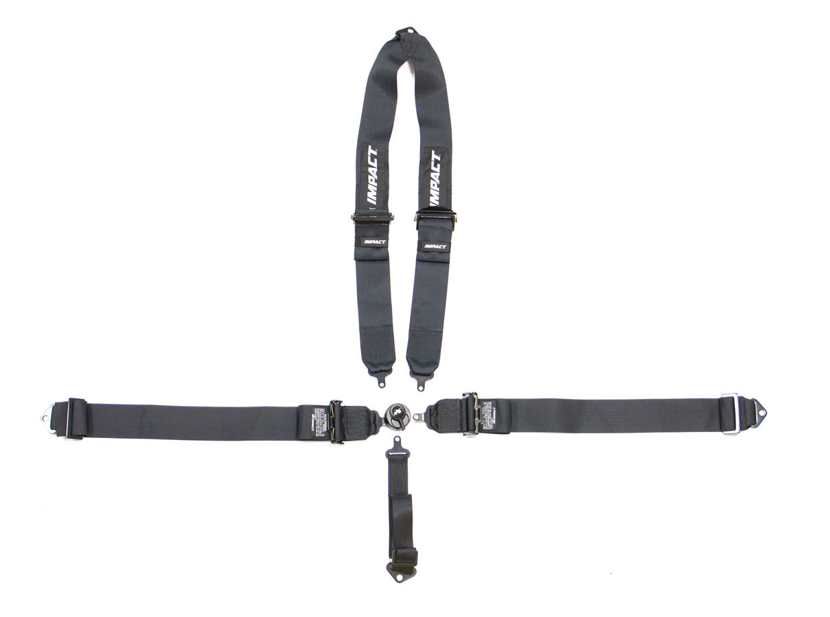 Impact Racing 5-PT Wizard Harness V-Type Shoulder P/D Grey MPN IMP57941111