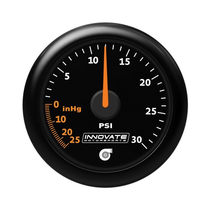 Innovate Motorsports MTX 30psi Vacuum/Boost Gauge Kit W/Black Dial MPN INN39080