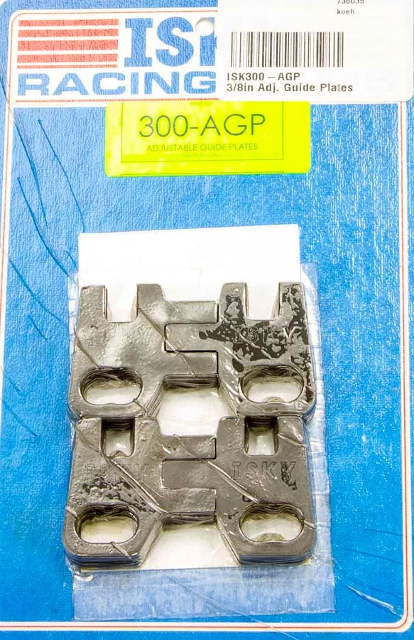 Isky Cams 3/8in Adj. Guide Plates MPN ISK300-AGP For Chevy