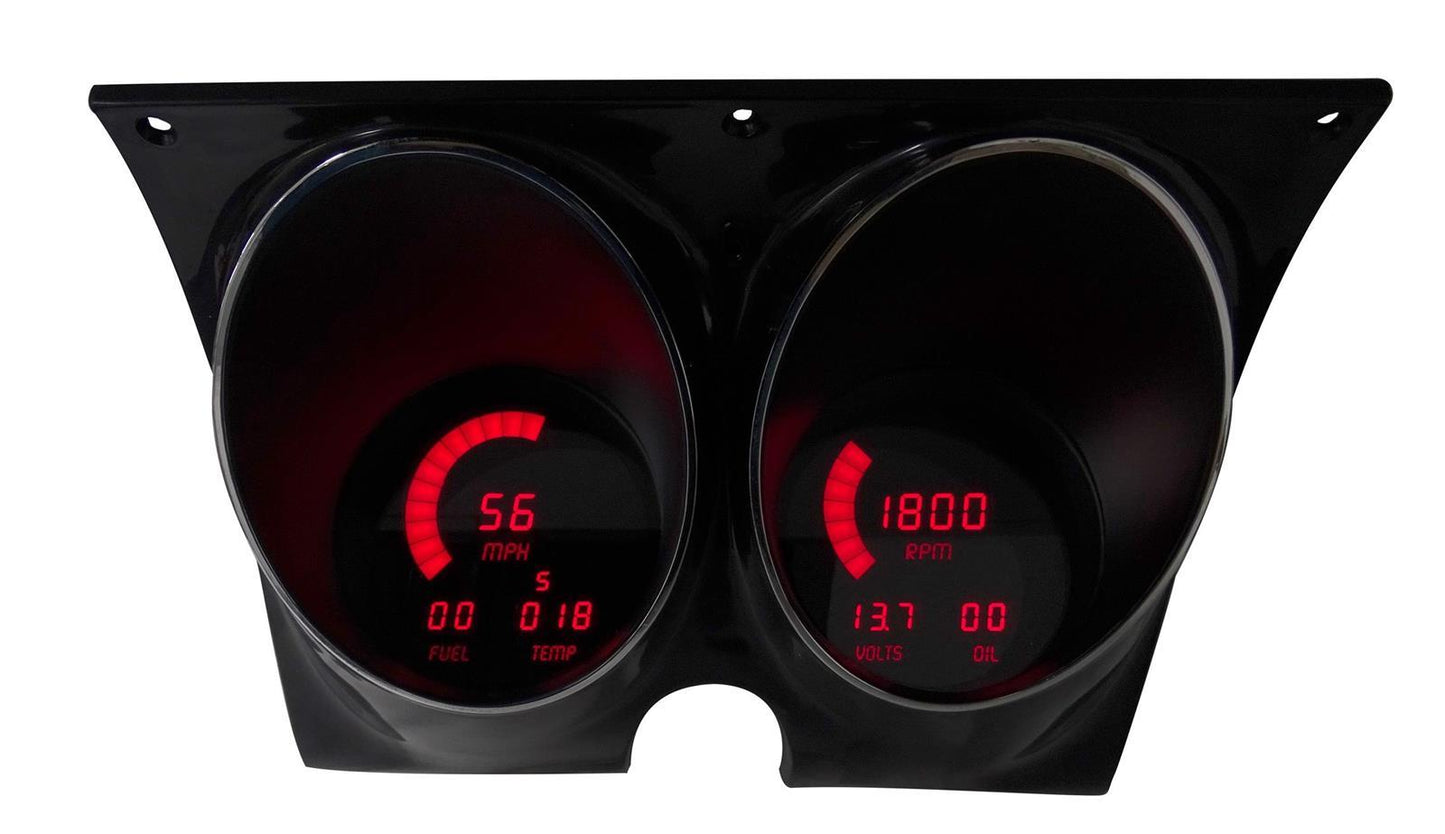 Intellitronix LED Digital Gauge Panel Camaro/Firebird 67-68 MPN ITLDP4000R For GM F-Body 1967-68