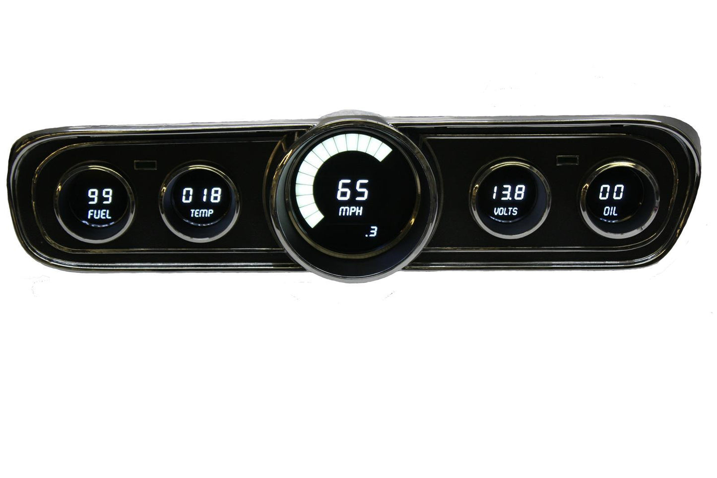 Intellitronix LED Digital Gauge Panel 1965-1966 Ford Mustang MPN ITLDP7001W For Ford Mustang 1965-66
