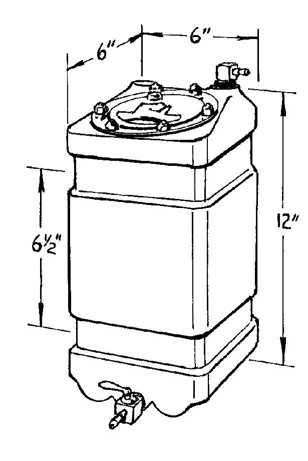 Jaz 1-Gallon JR Dragster Fuel Cell MPN JAZ230-001-01