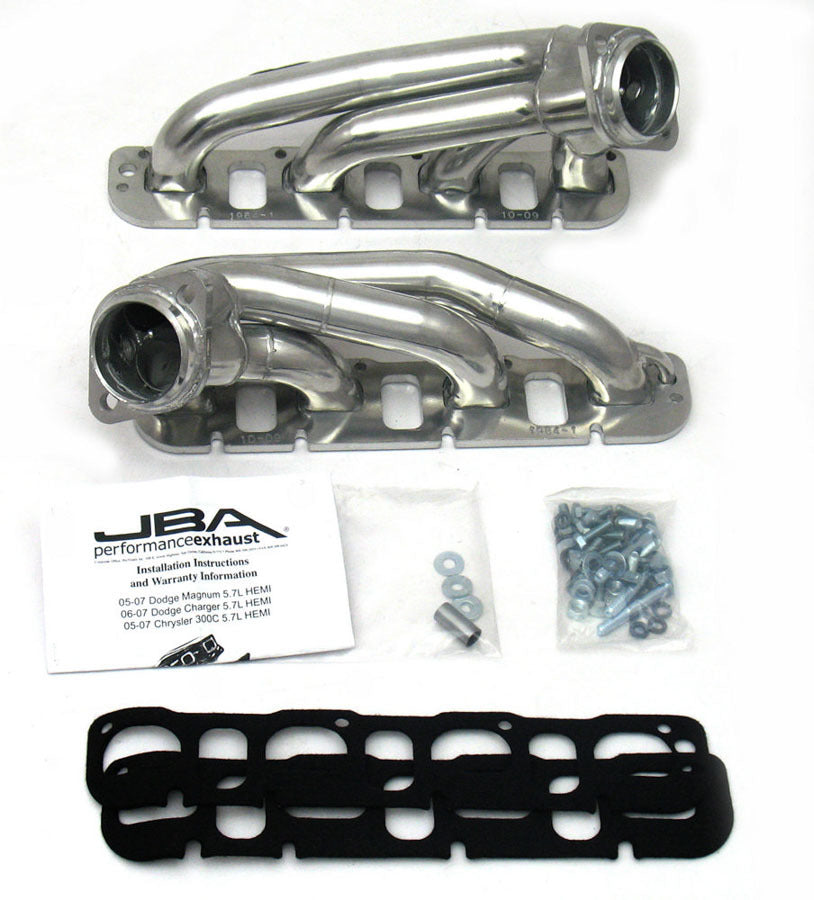 Jba Performance Exhaust Headers - 08-09 Dodge 5.7/6.1L Hemi MPN JBA1964S-1JS For Mopar Ram, Gen III 2008-09