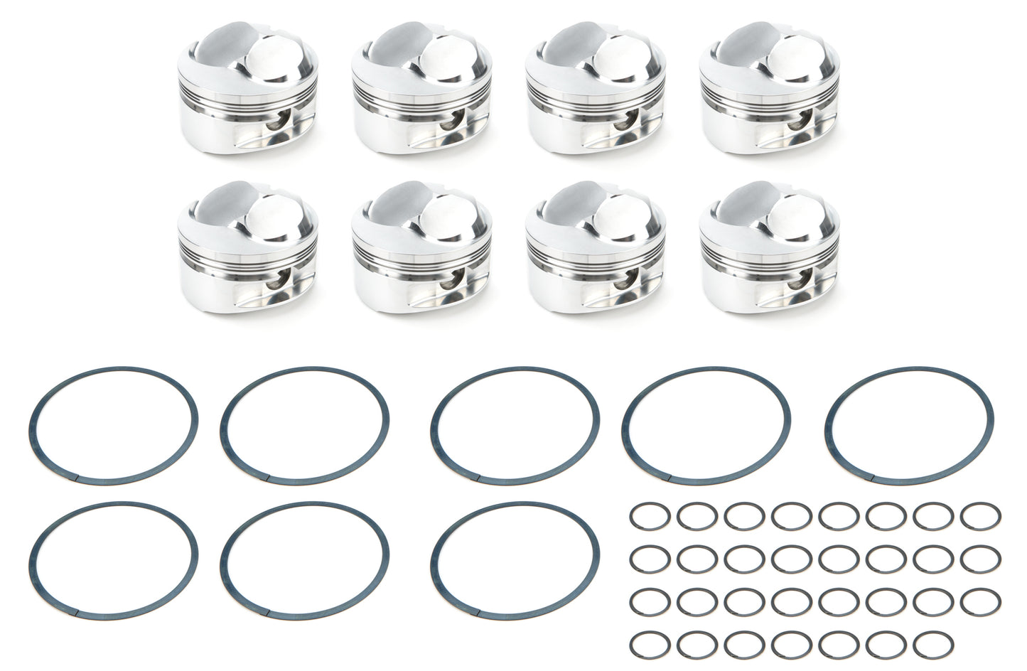 Je Pistons BBC Domed Piston Set 4.500 Bore +45cc MPN JEP258238 For Chevy