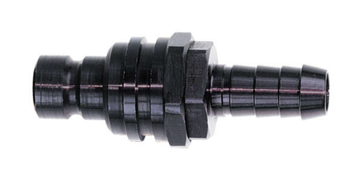 Jiffy-Tite Q/R #6 Str Male Plug w/ Hose Barb Valved Black MPN JFT22506 2000