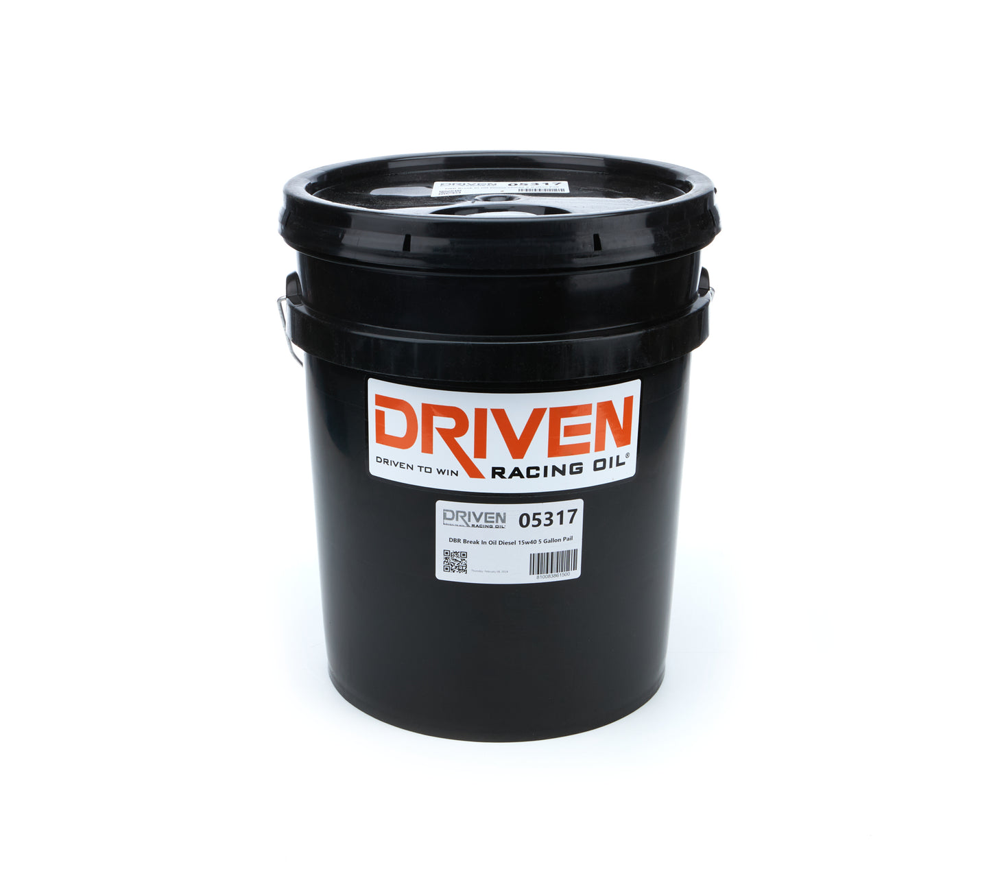 Driven Racing Oil DBR Break In Oil Diesel 15w40 5 Gallon Pail MPN JGP05317