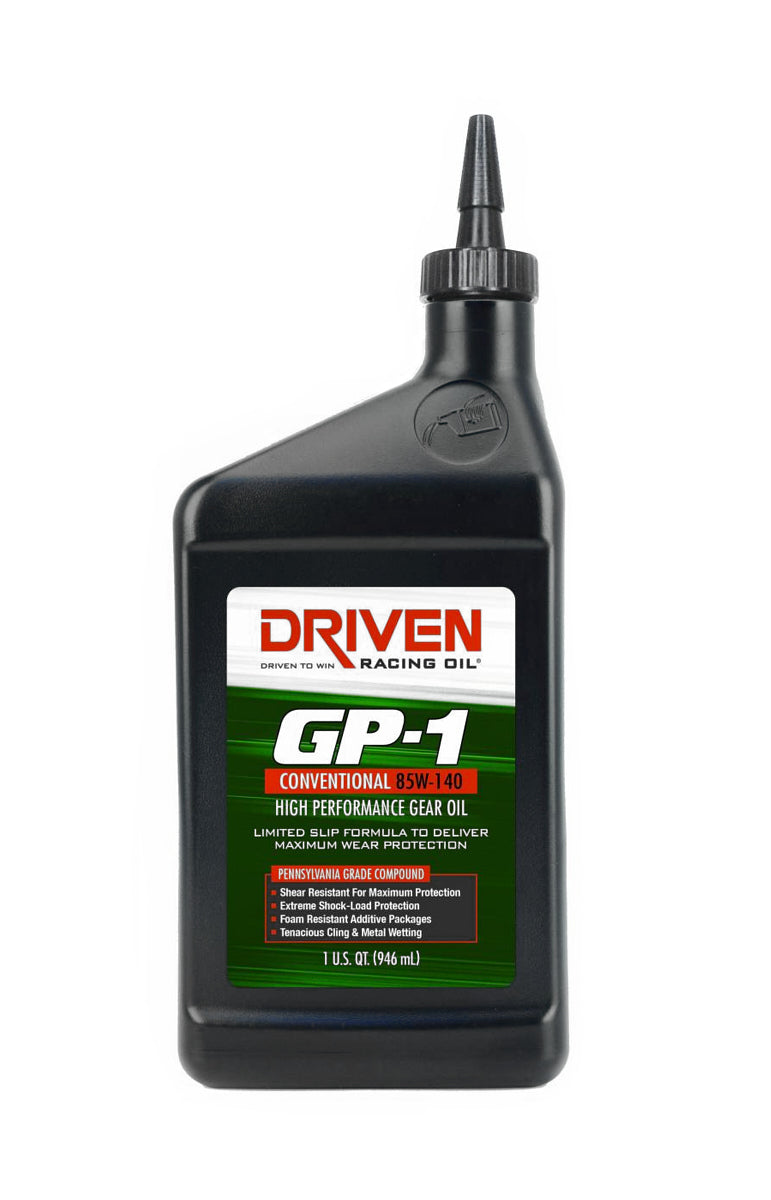 Driven Racing Oil GP-1 Conventional 85W140 Gear Oil 1 Quart MPN JGP19140