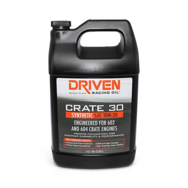 Driven Racing Oil Crate 30 10w30 Synthetic Oil 1 Gallon 22308