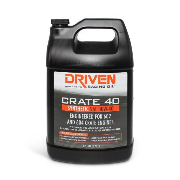 Driven Racing Oil Crate 40 10w40 Synthetic Oil 1 Gallon MPN JGP22408