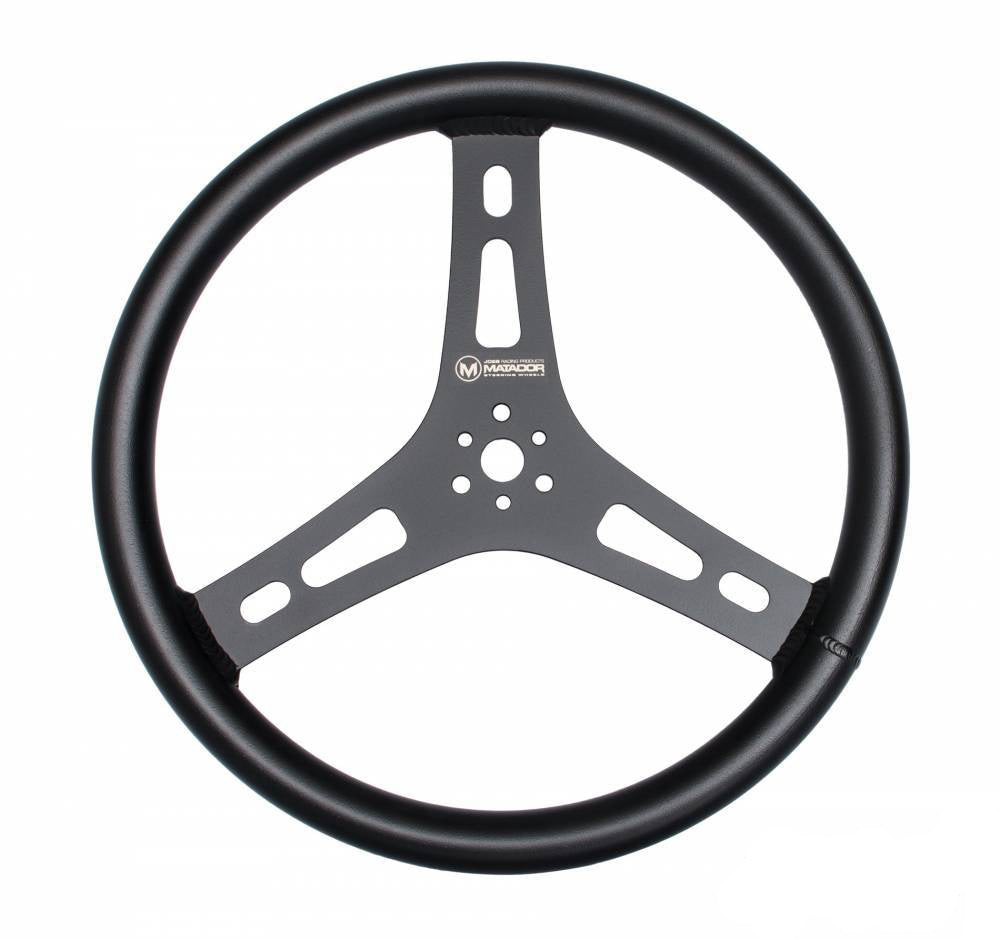 Joes Racing Products Matador Steering Wheel Black 15in Flat 13550-B