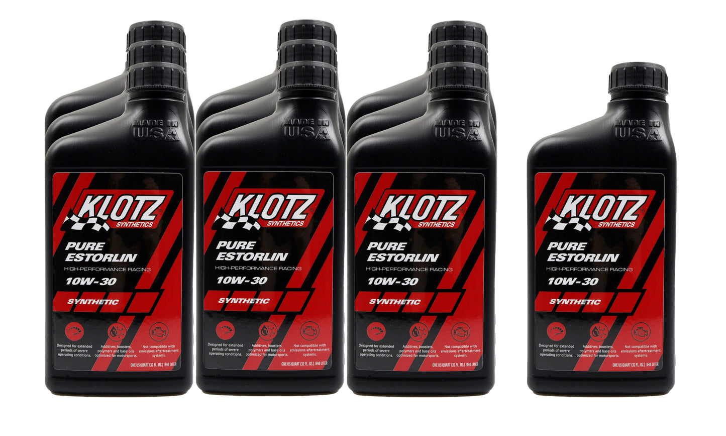 Klotz Synthetic Lubricants Pure Estorlin Synthetic Oil 10w30 Case 10x1 QT KLOKE-930-10