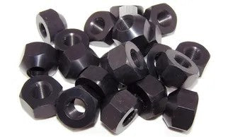 KLUHSMAN RACING PRODUCTS Lug Nut 20pk 1/2-20 Alum Sng Angle Black KLU8209