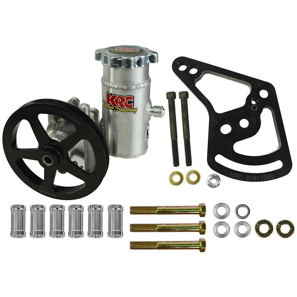 Krc Power Steering Power Steering Kit SBF 302 w/6in V-Belt Pulley KRCESP18610111