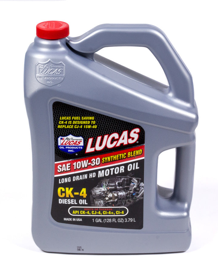 Lucas Oil Synthetic Blend 10w30 Diesel Oil Case 1 Gallon MPN LUC10282