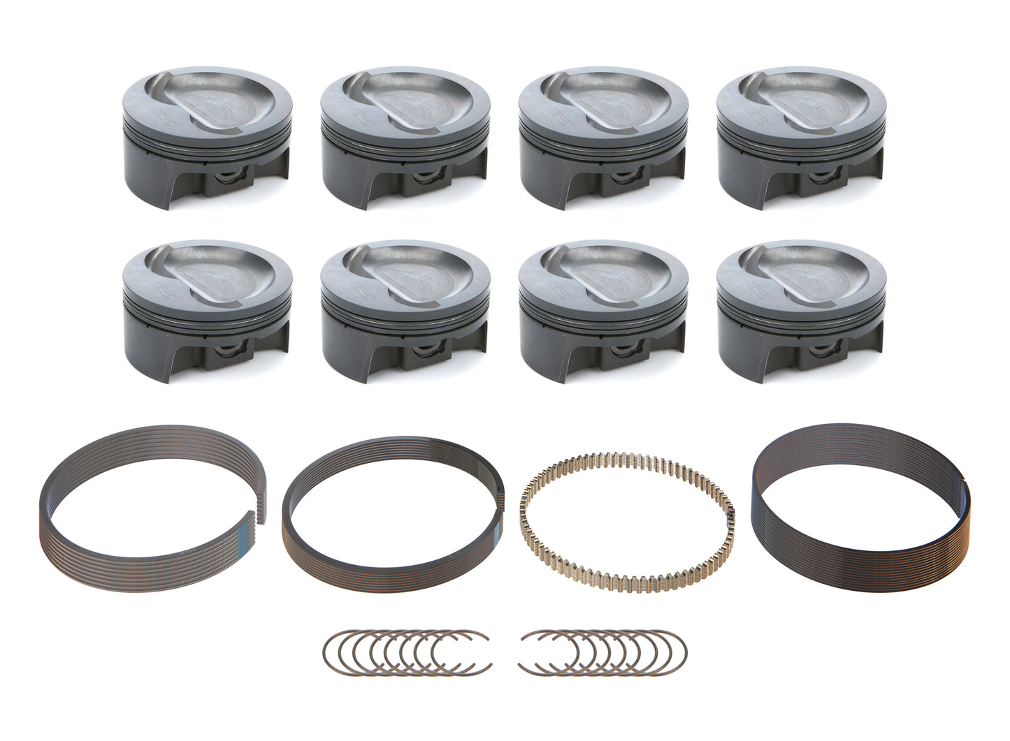 Mahle Pistons SBF Dish Powerpak Piston Set 4.125 Bore -26cc MAH930248525
