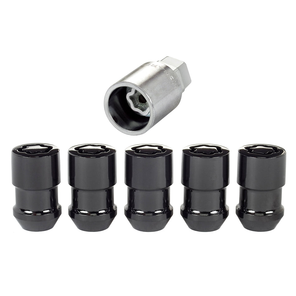Mcgard Wheel Locks 5Pcs. 97-19 Jeep JK/TJ 1/2-20 Black MCG24548