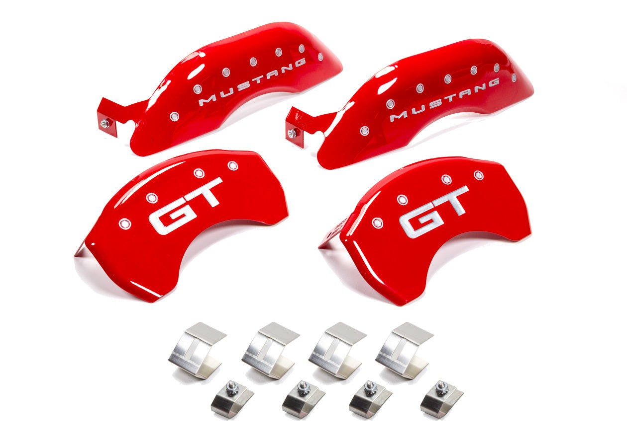Mgp Caliper Cover 15- Mustang Caliper Covers Red MPN MGP10200S2MGRD For Ford Mustang 2015-17