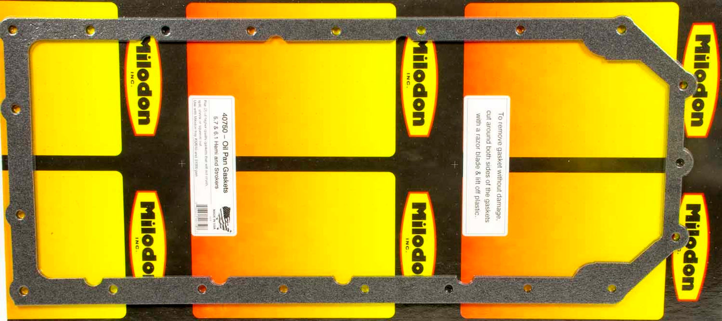 Milodon Oil Pan Gasket Set - 5.7/6.1L Hemi (Pair) MPN MIL40750 For Mopar Gen III