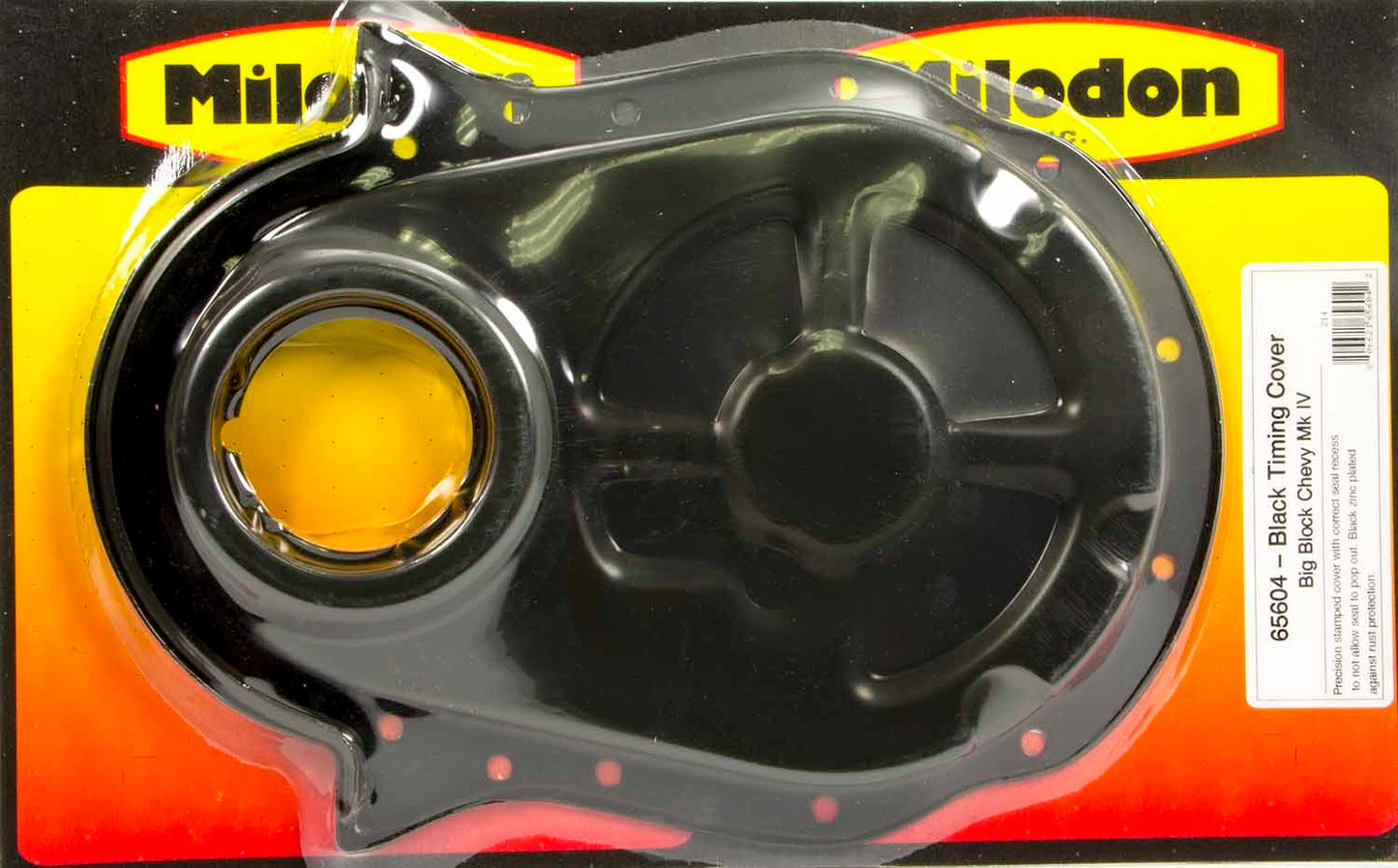 Milodon BBC Timing Cover - Black MPN MIL65604 For Chevy