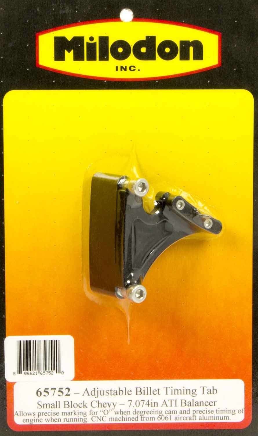 Milodon SBC Timing Pointer - 7.074 ATI Balancer MPN MIL65752 For Chevy