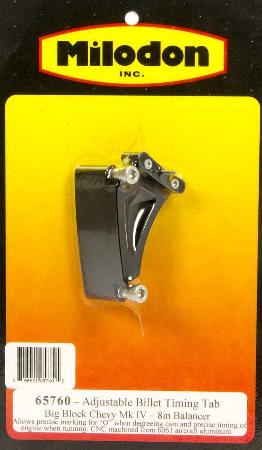 Milodon BBC Timing Pointer - 8in Balancer MPN MIL65760 For Chevy