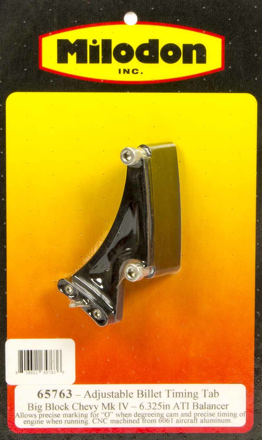 Milodon BBC Timing Pointer - 6.325 ATI Balancer MPN MIL65763 For Chevy