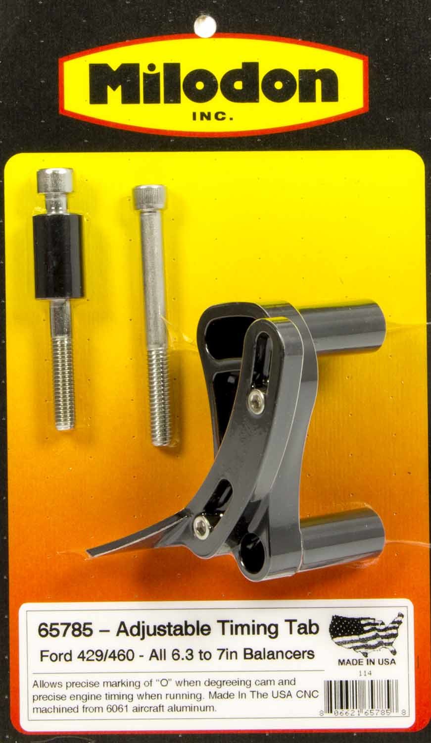 Milodon BBF Timing Pointer - 429-460 All Balancers MPN MIL65785 For Ford