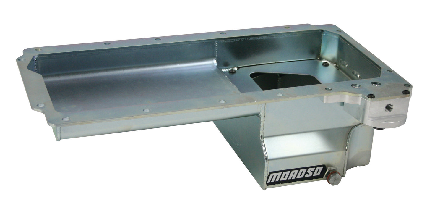 Moroso GM LS Oil Pan w/Billet Oil Filter Adapter 7qts. MPN MOR20142 For GM LS-Series