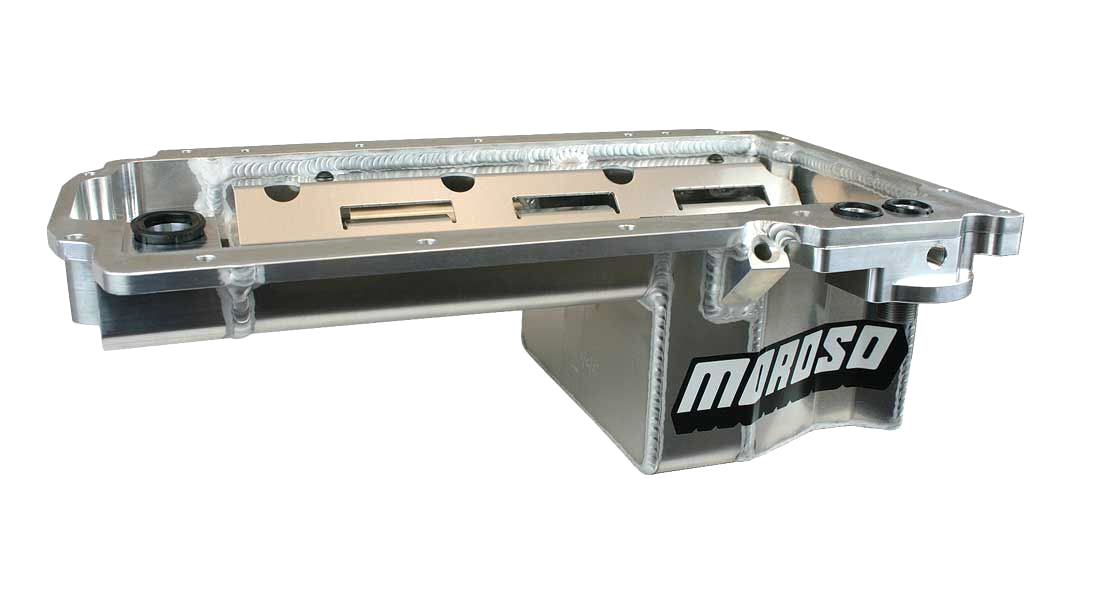 Moroso GM 4.3L V6 Oil Pan Rear Sump Road Race 6in Deep MPN MOR21148 For GM V6