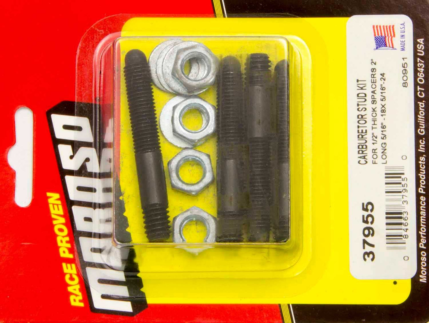 Moroso Carburetor Stud Kit - 2in. MPN MOR37955