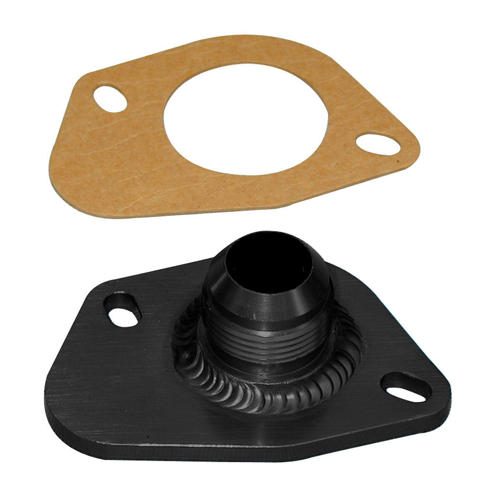 Moroso SBF Bolt-On Alum. Water Outlet Neck w/-16an Ftng MOR63455