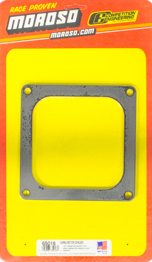 Moroso 1/2in Wood Carb Spacer MPN MOR65016