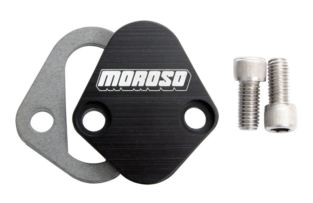 Moroso Fuel Pump Plate - Billet BBC- Ford & Mopar MPN MOR65396 For Ford, Chevy, Mopar