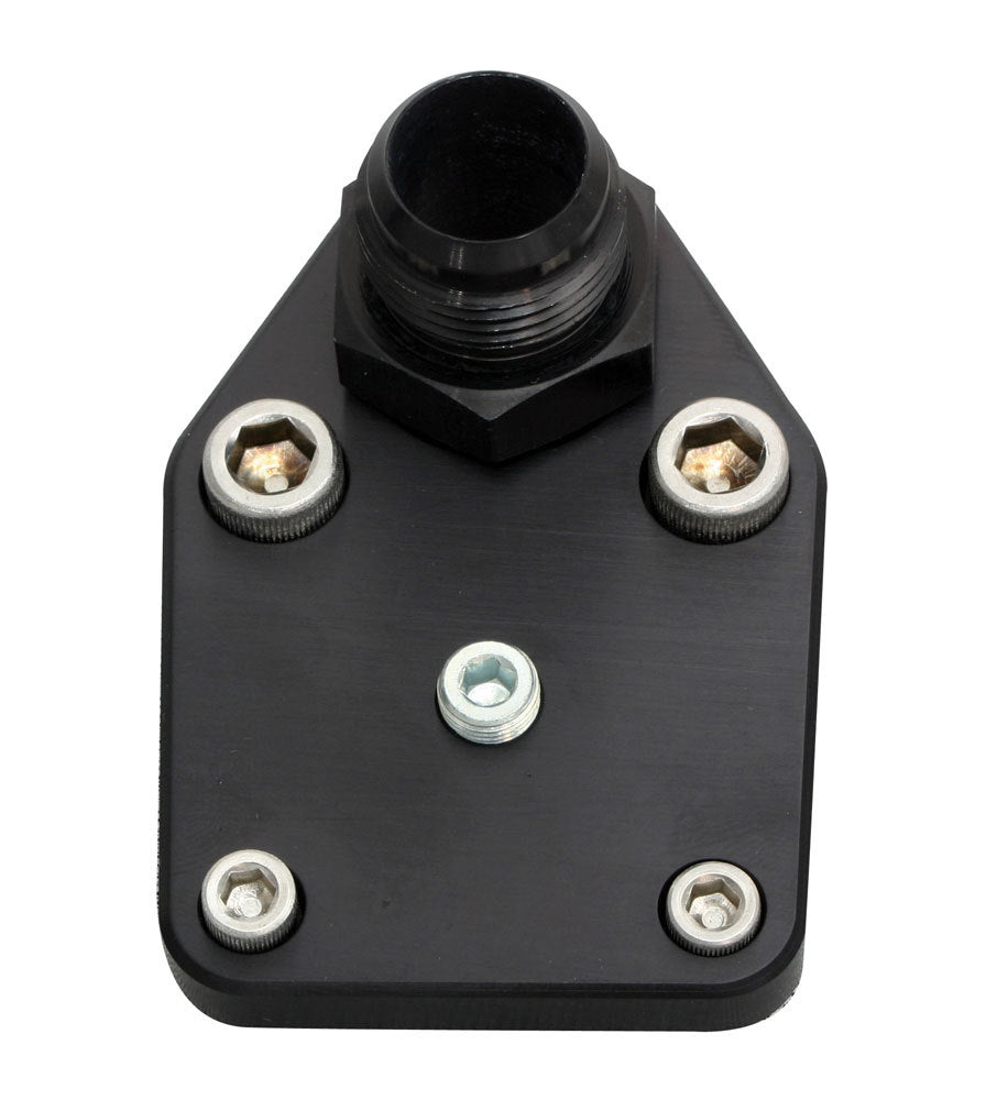 Moroso SBC F/P Block-Off Plate w/Fitting MPN MOR65397 For Chevy