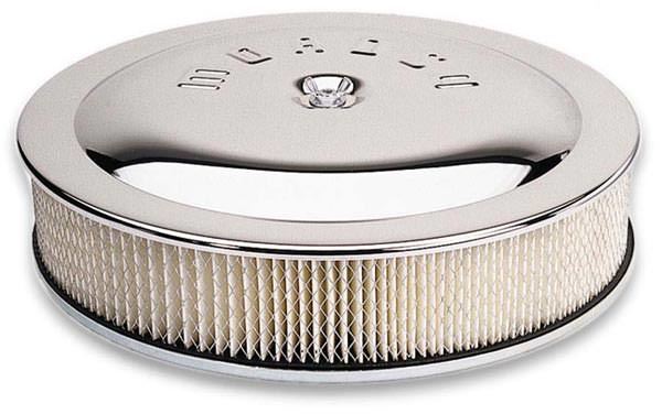 Moroso 14in Chrome Air Cleaner 5in Filter MOR65946