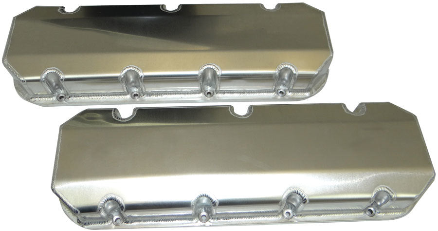 Moroso BBC Billet Rail Valve Cover Set wo/Logo MOR68353