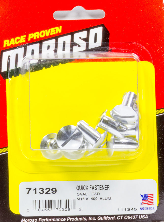 Moroso Oval Head Quick Fastener 5/16 x .400 MPN MOR71329
