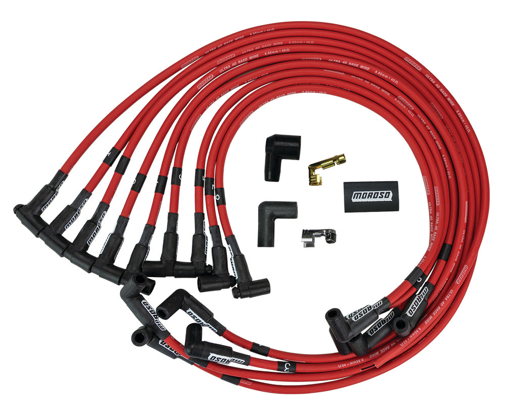 Moroso Ultra 40 Plug Wire Set - Red MOR73686