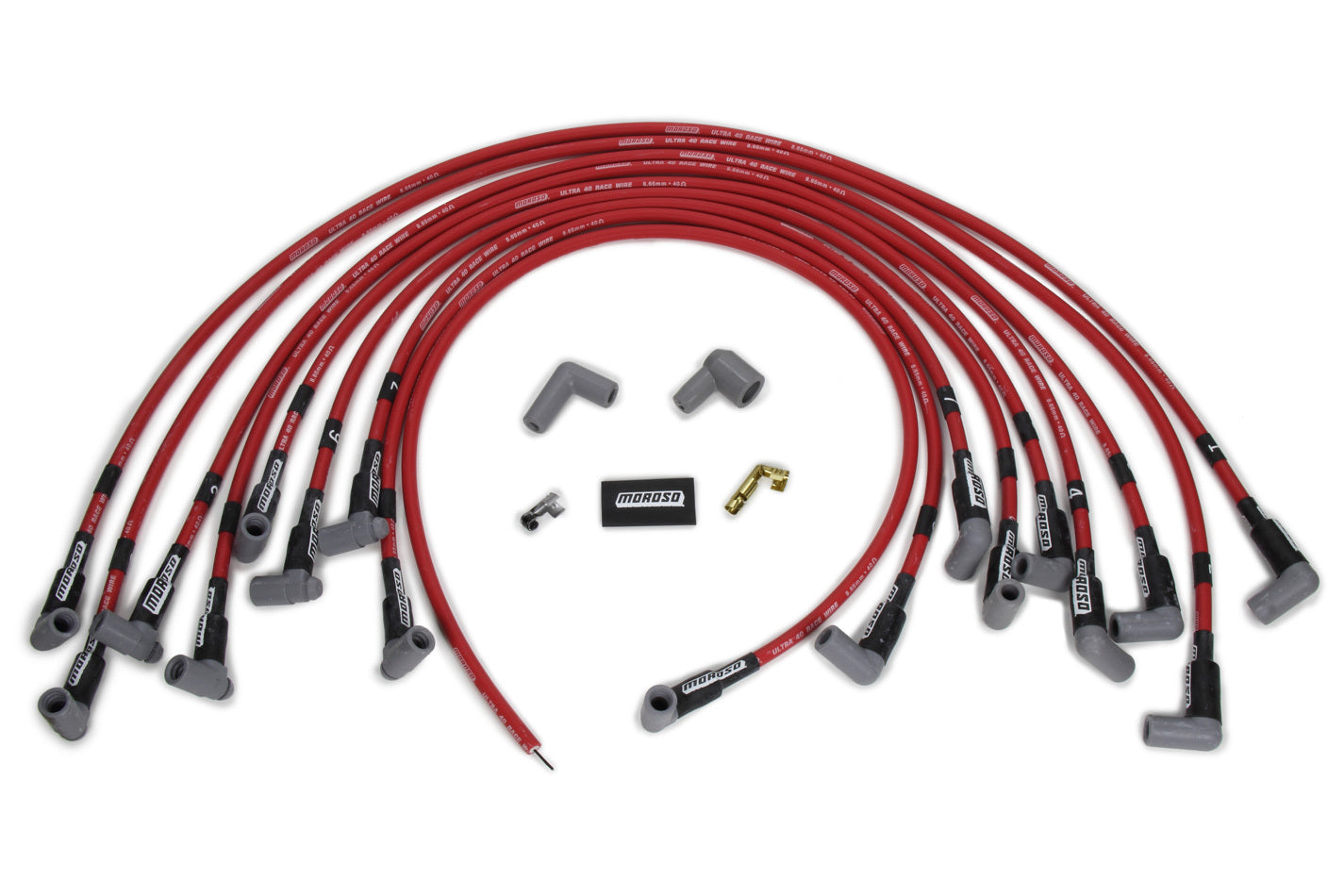 Moroso Ultra 40 Plug Wire Set BBC HEI - Red MOR73689
