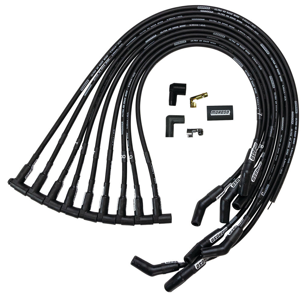 Moroso Ultra 40 Spark Plug Wire Set - BBC HEI 135-Deg MOR73729